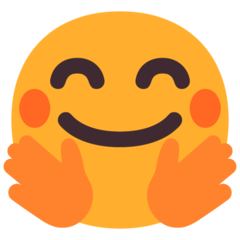 smiling face with open hands