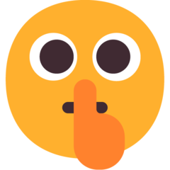 shushing face