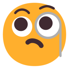 face with monocle