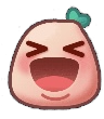 grinning squinting face