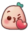face blowing a kiss