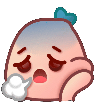 face exhaling