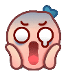 face screaming in fear