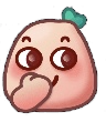 face with hand over mouth