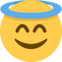 smiling face with halo
