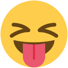 squinting face with tongue