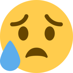 sad but relieved face