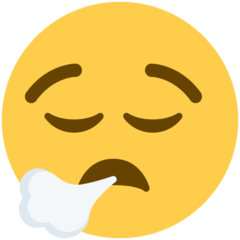 face exhaling