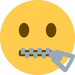 zipper-mouth face