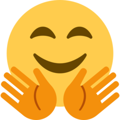 smiling face with open hands