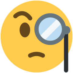 face with monocle